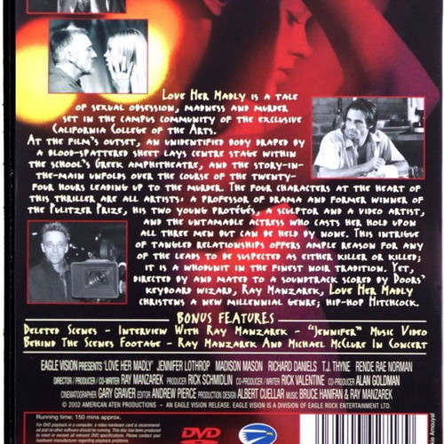 Love Her Madly DVD brand new, Ray Manzarek US import