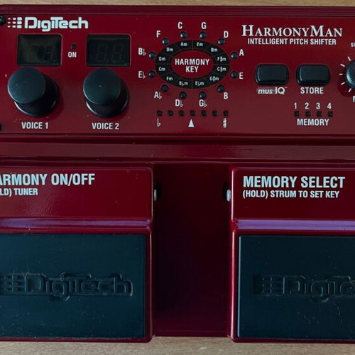 Harmony Man Digitech Intelligent Pitch Shifter used with power supply