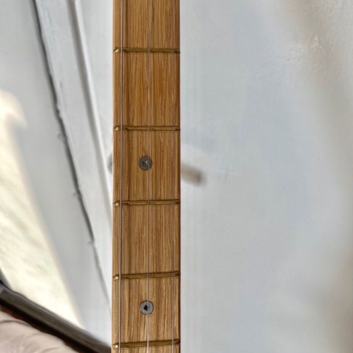 Cigar box guitar used, electroacoustic, Guinness 250 years edition
