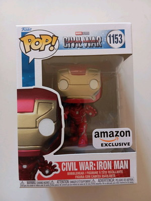 Funko Pop Civil War Iron Man Amazon exclusive new