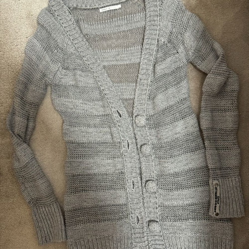 Only elegant knitted cardigan gray like new