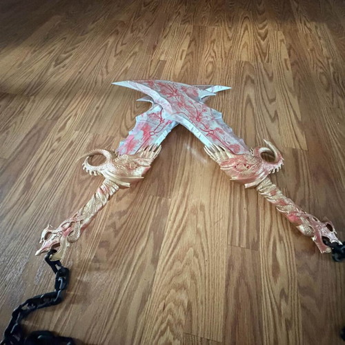 3D Printed Blades of Chaos God of War replica, new