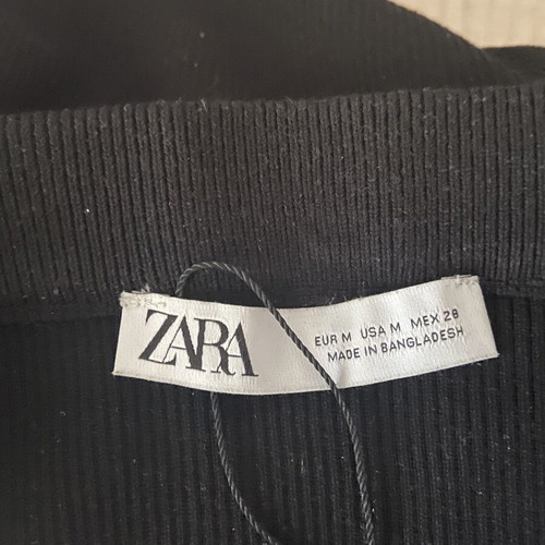 Zara midi skirt black size M like new