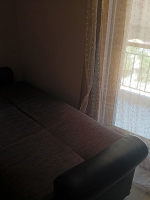 Sofa set with storage, kitchen, and microwave oven like new