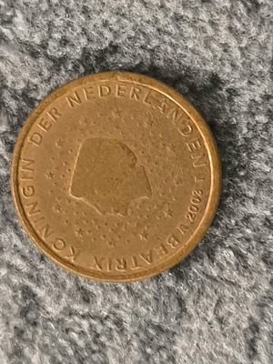 Coin 1 Eurocent Netherlands 2002 used, rare