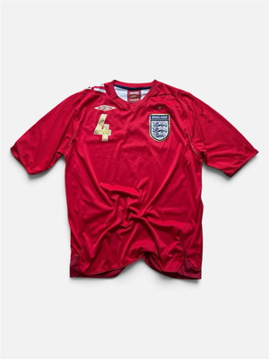Vintage φανέλα Αγγλίας ποδοσφαίρου 2006-2008 Gerrard 4 Umbro μέγεθος L
