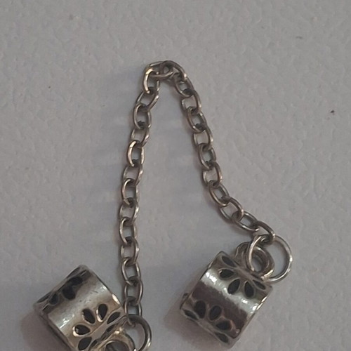 Security chain used, decorative for bracelet, silver color