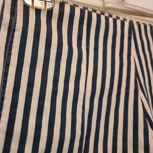 Bershka striped shorts like new, white and blue, size XL