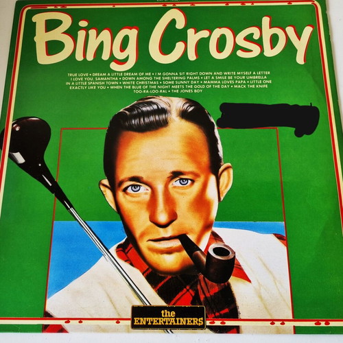 Bing Crosby The Entertainers vinyl LP, jazz pop vocal