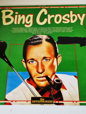 Bing Crosby The Entertainers vinyl LP, jazz pop vocal