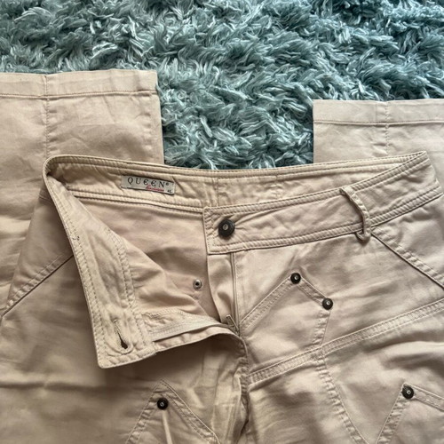 Queen pants used, beige, size L