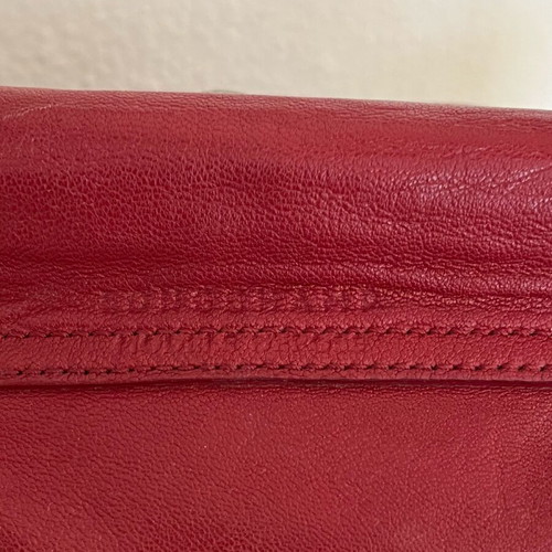 Longchamp Pliage bag model M used, red crossbody