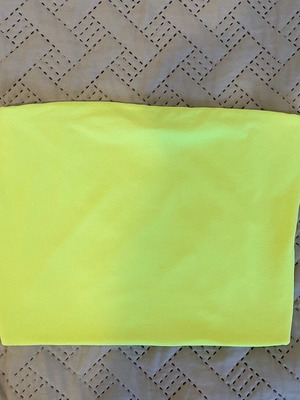 Bershka strapless top bustier new, neon yellow