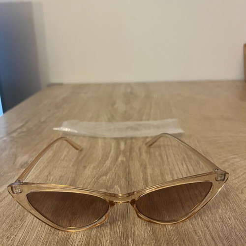 Shein cat-eye sunglasses like new, beige frame with brown lenses