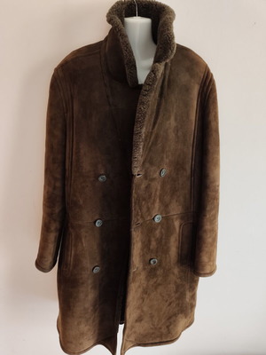 Sheepskin coat like new, warm brown, size 50, Friital Finland