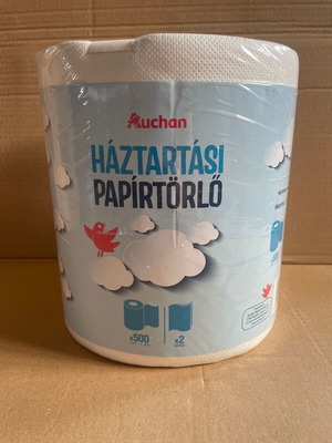 Auchan Kitchen Paper Roll 2-Ply new, 500 sheets