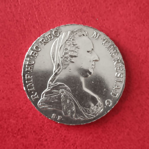 Silver coin Austria Thaler 1780 restrike like new, 22.05g