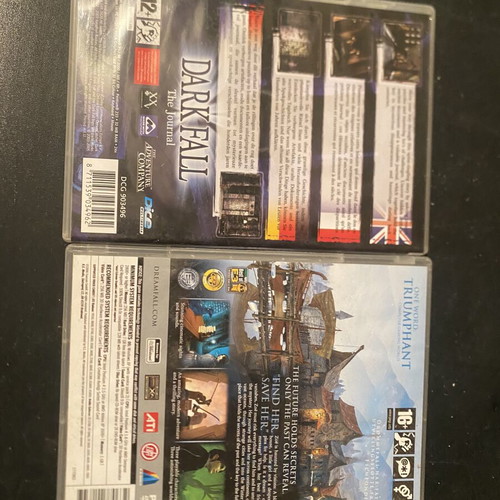 Darkfall and Dromefall PC games like new, bundle of two