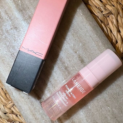 MAC Cosmetics Del Rio Liquid Lipstick with Mini Laneige Serum New