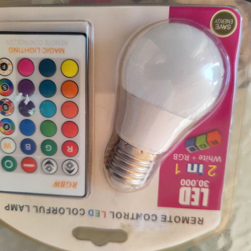 Led lamp with multiple colors and photorhythmic new