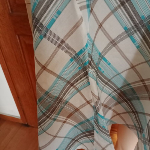 Summer sleeveless dress plaid in pastel colors like new