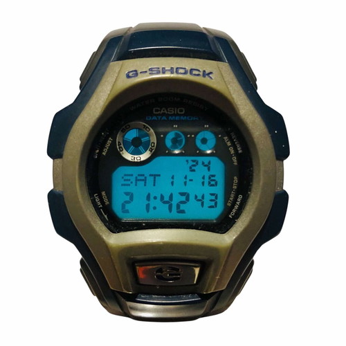 Vintage Casio G-Shock G-2600 2V-MER module 2248 watch used, functional, blue