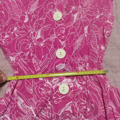 Cotton dress pink vintage like new, size L
