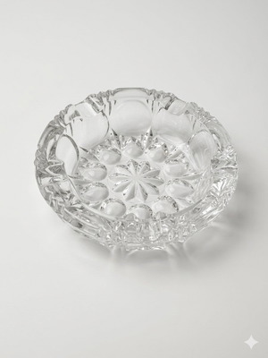 Glass small ashtray like new