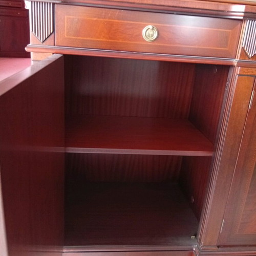Buffet new with mirror and walnut veneer