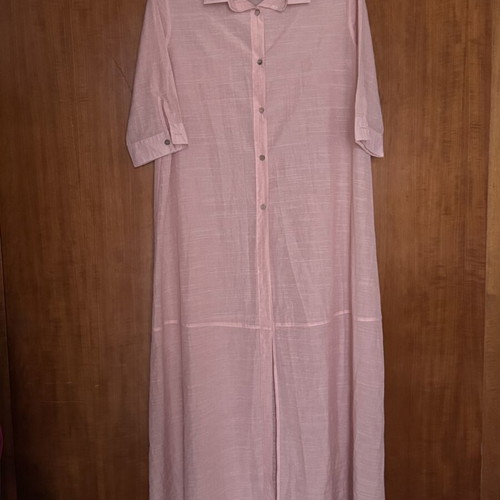 Doca Sheer Kaftan cover up size L like new, pink beige