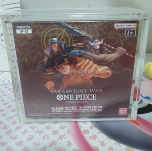 One Piece TCG Booster box OP-02 Paramount War 1st print red bottom  (sealed)!