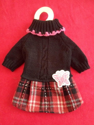 Dobaz XS wool dog dress new