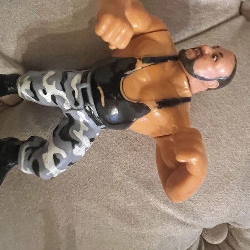 WWF Hasbro Bushwhacker Butch figure used collectible