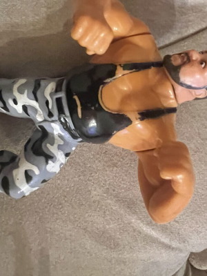WWF Hasbro Bushwhacker Butch figure used collectible