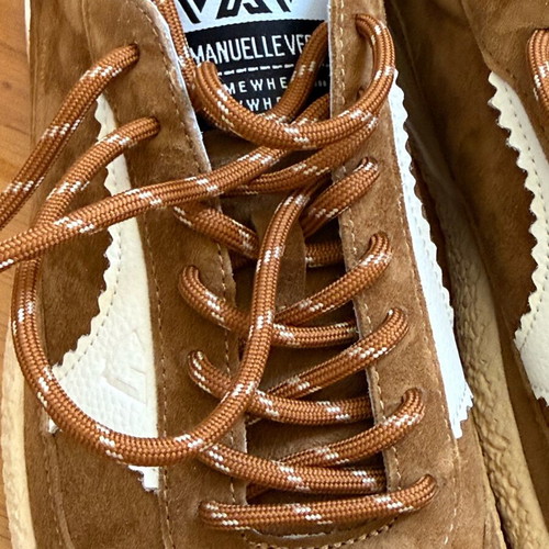 Emanuelle Vee suede sneakers like new, size 41, white and brown