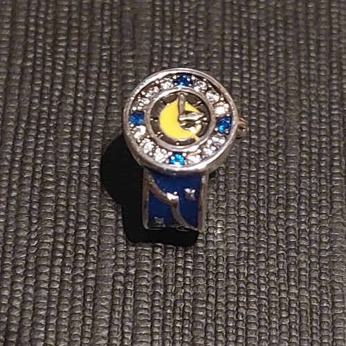 Charm watch A.L.E. new, silver with blue and yellow enamel