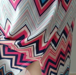 Be You maxi dress like new, colorful zig zag halter knit bust