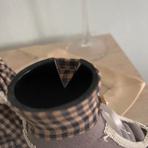 Jewelry stand used, gray and beige