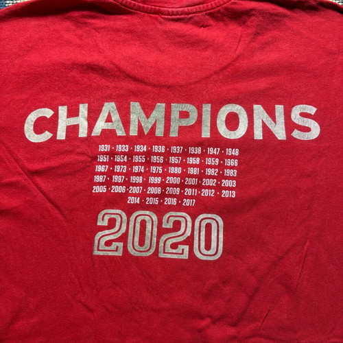 Olympiakos 2020 Champions Anniversary Tee used, Large