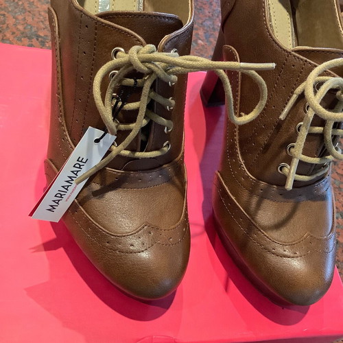 Maria Mare women's brown high heel shoes new