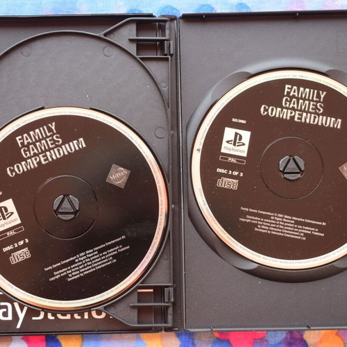 Family Games Compendium PS1 game, 20 games compilation