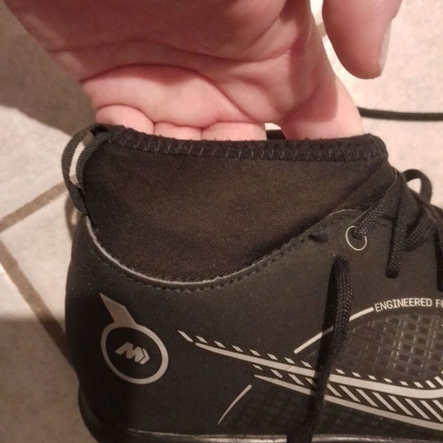 Nike football shoes used, size 37, black and silver