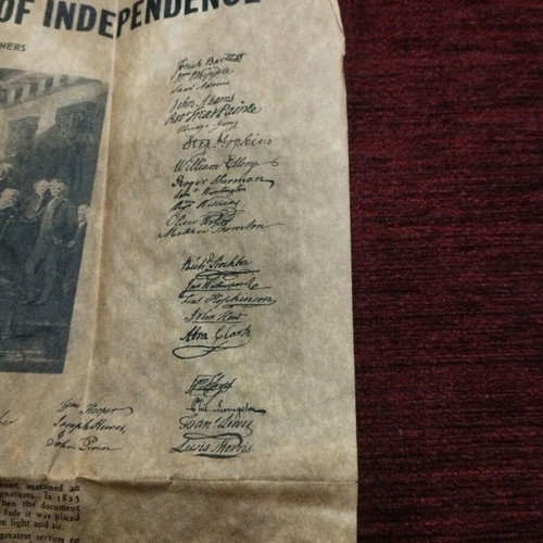 Signing of the Declaration of Independence used