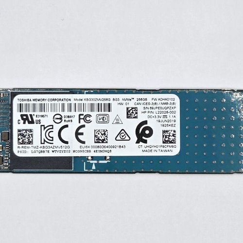 Toshiba BG3 NVMe SSD 256GB M.2 2280 σαν καινούργιο