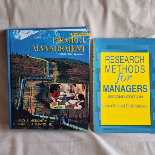 Project Management & Research Methods management books set
