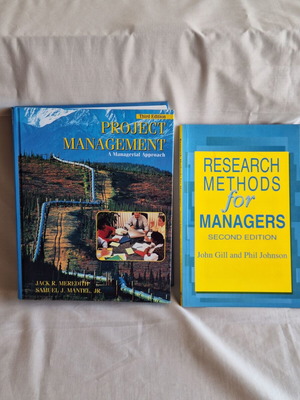 Project Management & Research Methods management books set