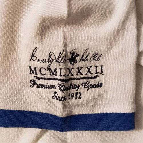 Polo Club shirt used, white and green, XS-S