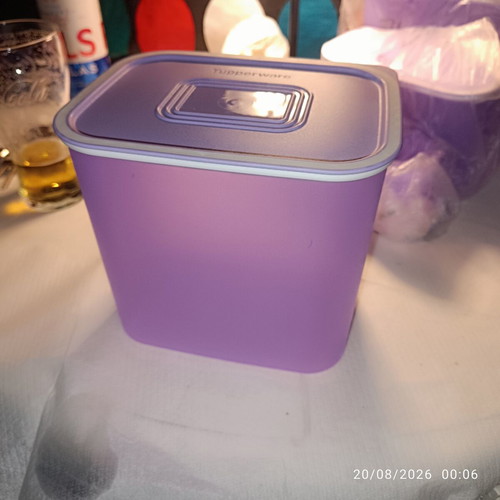 Tupperware Quadro set of 6 airtight containers, lilac