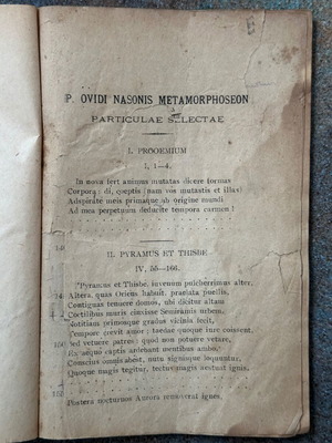 «METAMORPHOSEON» P. Ovidi Nasonis μεταχειρισμένο βιβλίο λατινικά-ελληνικά