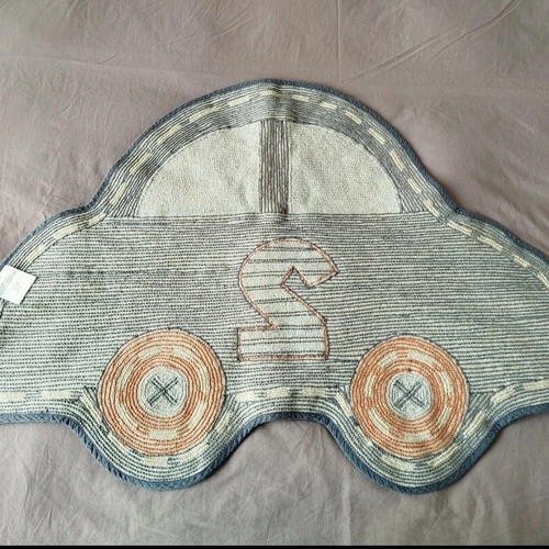 Children's rug car shape cotton like new